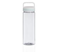 Xavax | Botella de agua de 900 ml (Botella de agua a prueba de fugas, Con asa y tapón de rosca, Apto para alimentos), Transparente