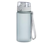 Xavax | Botella reutilizable de 500ml (Perfecta para bebidas carbonatadas, Cierre a presión, A prueba de fugas, Con correa, Ecológica), Color Azul pastel