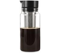 Xavax Cold Brew - Cafetera (preparación fría, té y cafetera 2 en 1, cafetera y máquina de té, botella de café frío de 1 l, vaso de cerveza fría para café helado, tricolate brewer, cafeteras
