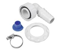 Xavax | Conector de Sifón para Lavadora y Lavavajillas | Montaje en Sifones de Pared sin Tapa de Limpieza | Incluye Abrazadera