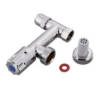 Xavax | Conexión Electrodomésticos de 1" a Sifón, Lavadora y Lavavajillas | De 3/4", Plástico Blanco