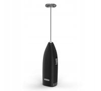Xavax Espumador de leche eléctrico – Acero inoxidable, multifuncional, con pilas – Negro