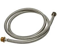 Xavax | Extensión de Manguera de Entrada Blindada de 2 m | Acero Inoxidable | Para Lavadoras, Lavavajillas y Agua Potable | Conexión a Prueba de Fugas