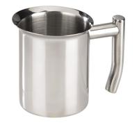 Xavax | Jarra de Acero Inoxidable, Plata | 400 ml, para leche, chocolate, café, o cualquier líquido, de acero inoxidable, apta para lavavajillas