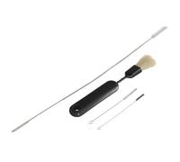 XAVAX | Kit de Limpieza para Cafeteras Automáticas y Manguera (Cepillo de Limpieza y Cepillos de Diferentes Tamaños, Evita la cal, Cepillo de 33cm) Color Negro.