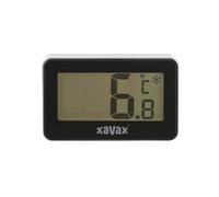 Xavax | Termómetro Digital para Frigorífico y Congelador | Rango de -30°C a +50°C | Pantalla Grande | Negro