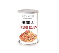 XAVIERMOR - Granola de Avena Crujiente, 400g, con Frutos Rojos - Desayuno Saludable con Proteínas y Fibra Natural - Snack Fitness Nutritivo con Energía Sostenida