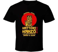 XAWHIS Hattori Hanzo Sword and Sushi Cool T Shirt Black L
