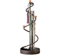 XAXIAOZ Metal Hollow Round Entrance Paragero Independent nizer for Home Hotel & Office Decoration Stylish Black Design Space Saving Solution