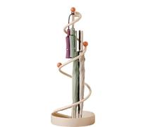 XAXIAOZ Metal Hollow Umbrella Stand for Entryway Round Independent nizer for Home Hotel & Office Décor (White)