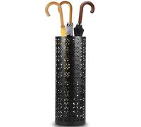 XAXIAOZ Metal Umbrella Stand 42.8 x 15.2 x 15.2 cm White Mesh for Sticks and Parasols Ideal for Indoor & Outdoor Use Home Porch & Garden Decor (Black)