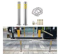 XAXIAOZ Poste de bolardo para Entrada de vehículos con Bloqueo de plazas de Aparcamiento, Bloqueador de plazas de Aparcamiento, Poste delineador de tráfico Resistente con Cadenas