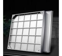 XAXIAOZ Tapa y Marco de Drenaje Invisibles, Acero Inoxidable 304, Tapa de Drenaje empotrada Cuadrada para Uso Interior y Exterior, Acceso a pozos de alcantarillado y Elegante Tap