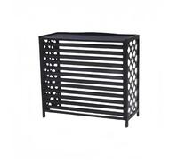 XAXIAOZ Wooden Air Conditioner Cover for Outdoor Unit Shutter Design Ideal for Balcony and Garden Protects and Conceals AC Unit 85 * 35 * 75cm
