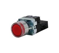 XB2-BW3462 1NC 22mm interruptor de botón iluminado rojo 12v24v220v LED * 2 piezas(220V)