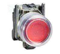 XB4BP42 Pulsador seta rojo metálico sin iluminación