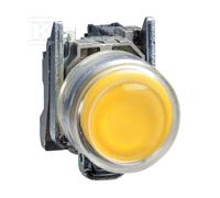XB4BP51 Pulsador seta amarillo metálico sin iluminación