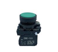 XB5-AA31 XB5AA42C Interruptor pulsador de avance lento 22 mm verde rojo 1 abierto 1 cerrado(Green,2NO)