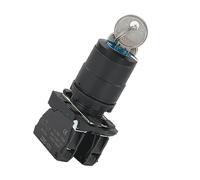 XB5-AG21/AG33 - Interruptor selector de dos archivos con llave de paso, orificio abierto, 22 mm, ZBE-10, 1 unidad(2 gears,1NO)