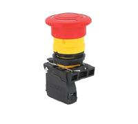 XB5 Waterproof Emergency Stop Mushroom Head Push Button Switch SB5 LA68S XB5AS542 AS545 XB5AS8445 Latching Turn Release 22mm(Stop Lock,2NO) Controls Switches