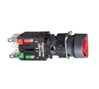 XB6AW4B5B Pulsador completo rojo de 16 contactos con resorte, 1 NO + 1 NC, 12...24 V