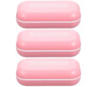 XBAKING Caja de Medicamentos 5 Caja de Soporte de Píldoras Caja de Píldoras Caja de Píldoras Pequeña Caja de Píldoras Viaje Separador Abs Portátil/Pink*3Pcs/8 * 4.5Cm*3Pcs