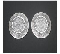 XBBLB Coche Cubierta De Altavoz para BMW 1 Series E81 E82 E87 2007-2011 Sonido Bocina Reemplazo Altavoces Estéreo Decorativo Trim,A/2 Pcs Silver