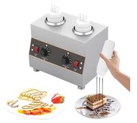 XBDLYQBD Commercial Electric Cheese Sauce Warmer & Chocolate Melting Dispenser, Adjustable 30-85°C Food Warmer Heated Sauce Machine for Cheese Caramel Fudge Jam and Ketchup