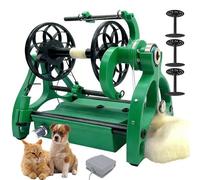 XBDLYQBD Electric Yarn Spinner Wool Winder with Foot Pedal Control & 3 Bobbins, Adjustable Speed, Forward and Reverse Rotation, Yarn Winding Machine for Knitting and Crochet Projects