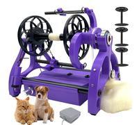 XBDLYQBD Electric Yarn Spinner Wool Winder with Foot Pedal Control & 3 Bobbins, Adjustable Speed, Forward and Reverse Rotation, Yarn Winding Machine for Knitting and Crochet Projects