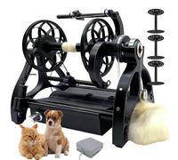 XBDLYQBD Electric Yarn Spinner Wool Winder with Foot Pedal Control & 3 Bobbins, Adjustable Speed, Forward and Reverse Rotation, Yarn Winding Machine for Knitting and Crochet Projects