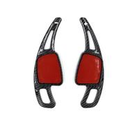XBDYGS Volante Levas Cambio para Audi para A3 para A4 para A5 S3 S4 S5 SQ5 SQ7 para Q2 para Q3 para Q5 para Q7 TT TTS 1 Par Paletas Cambio Volante Coche Paleta Cambio Extensión(Carbon Fiber Black)