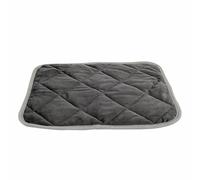 Xbemkste Almohadilla térmica para mascotas, lavable a máquina, suave, antideslizante, autocalentable, reutilizable, manta térmica para cachorros, gatitos, conejos, (gris, S)