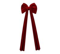 Xbemkste Lazos gigantes rojos para decoración de árbol de Navidad, lazos gigantes para el hogar, bodas, fiestas, festivales (40 x 80 cm)