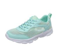 Xbemkste Slip on Sneakers - Mocasines ligeros y cómodos para mujer, zapatillas planas, zapatillas de senderismo amarillas, verde, 39 EU