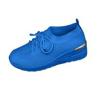 Xbemkste Zapatillas de deporte para mujer, zapatos de correr transpirables para estudiantes, jóvenes, zapatos de primavera para mujer, zapatos deportivos para caminar, azul, 40.5 EU