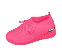 Xbemkste Zapatillas de deporte para mujer, zapatos de correr transpirables para estudiantes, jóvenes, zapatos de primavera para mujer, zapatos deportivos para caminar, rojo, 41 EU