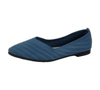 Xbemkste Zapatos de verano para mujer, zapatos de ballet cómodos, zapatos de ballet lindos para mujer, zapatos de ballet portátiles de cuña baja Ballarina, azul oscuro, 40 EU