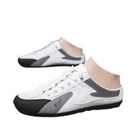 Xbemkste Zuecos para hombre Slip On Sneaker Light Garden Shoes Sabots Cómodas Zapatillas de Mocasines Transpirables Zapatos Casual Verano Pantuflas Pantuflas Zapatillas, Blanco, 39 EU