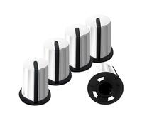 XBERSTAR 5 perillas de repuesto EQ Fader Cap para Pioneer Numark Rane AKAI DJ Controller Mixer (blanco)