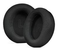 XBERSTAR Almohadillas de repuesto para Anker Soundcore Life Q30 / Q35 BT, almohadillas de espuma de malla de fútbol (negro)