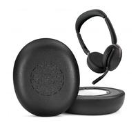XBERSTAR Almohadillas de repuesto para auriculares estéreo inalámbricos Jabra Evolve2 65 Flex con almohadillas de piel de proteína suave con memoria, kit de almohadillas para orejas