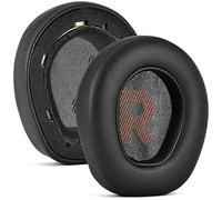 XBERSTAR Almohadillas para auriculares JBL Quantum 400 con cable para juegos (1 par, negro, piel de proteína y tela)