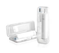 XBERSTAR cepillo de dientes estuche viaje portátil claro cepillo eléctrico organizador contenedor almacenamiento caja accesorio, transparente, rígido