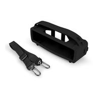 XBERSTAR Funda de silicona para altavoz Bose SoundLink Mini y Mini II portátil Bluetooth, funda protectora portátil con correa (negro)