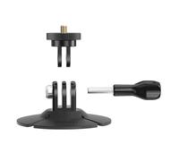 XBERSTAR Soporte adhesivo flexible compatible con DJI Action 4/3, compatible con cámaras de acción Insta360 X4/X3/Ace Pro Base de casco