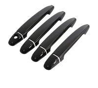 XBFHTUYJF Embellecedores Adhesivos Cromados Negros Brillantes para Manijas De Puertas Laterales para Toyota Mirai 2014-2019 Tapa manija Puerta(Glossy Black)