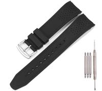 XBHSW Correa de reloj de goma compatible con Citizen Eco-Drive Weekender AW1158-05L AW1150-07E Promaster Aqualand correa de silicona negra de 23 mm, Correa negra con hebilla de acero, Talla única