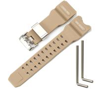 XBHSW Correa de resina compatible con Casio GWG-1000 mudmaster reloj de repuesto para hombre, pulsera de goma impermeable, color caqui