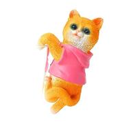 xbiez Acuarium-Decorations - Figura de gato para peceras, paisaje, decoración de mesa, peces acuáticos, camarones, escultura segura